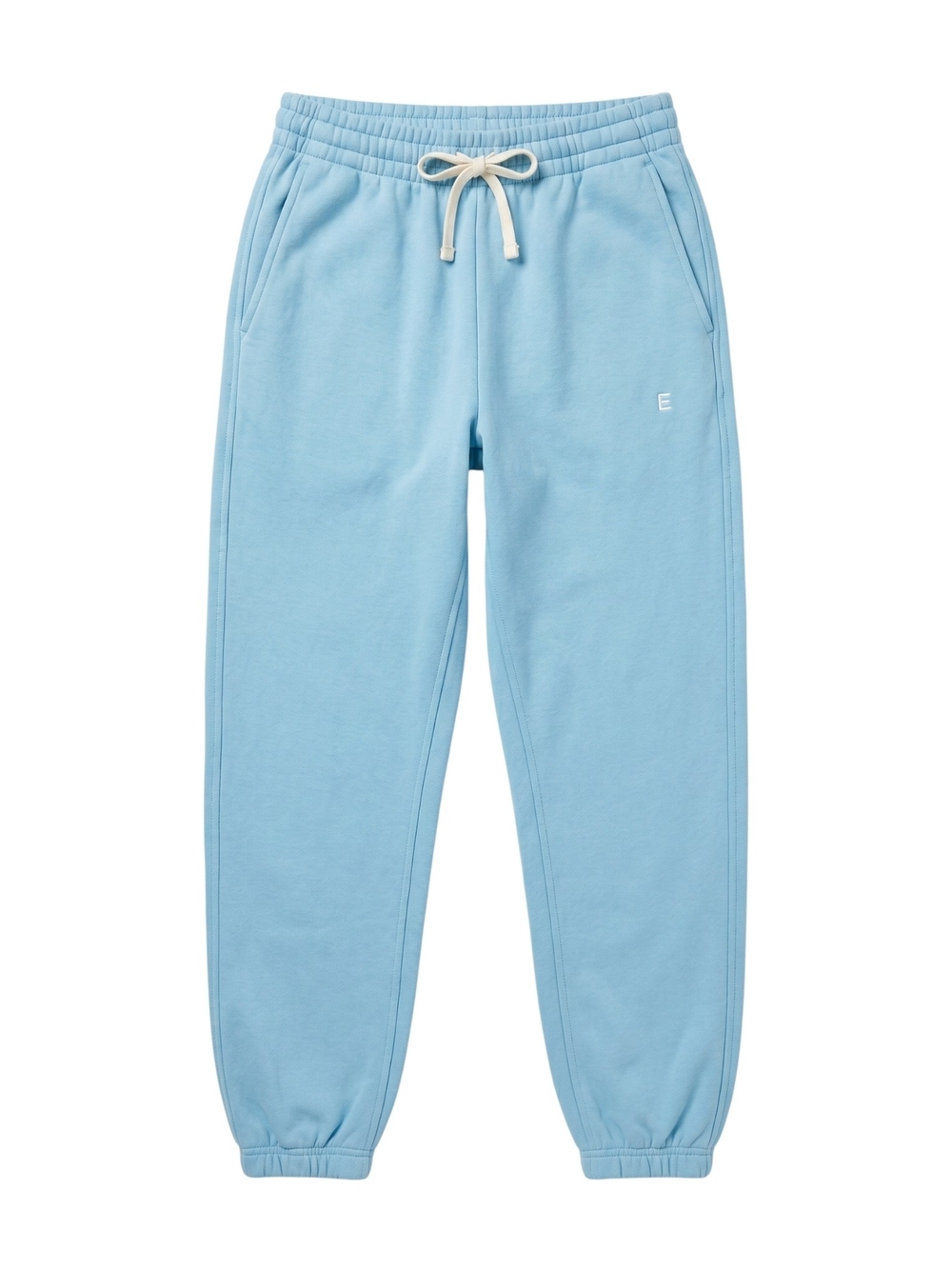 Everlane Track Jogger Sweatpants XS Blue Organic Cotton French Terry Oversized - Picture 2 of 10